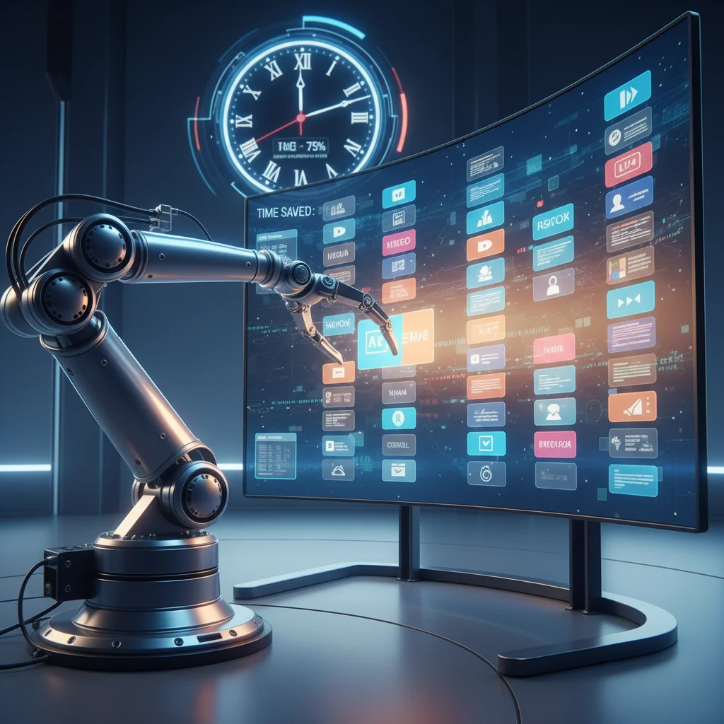 AI content automation streamlining sales material creation