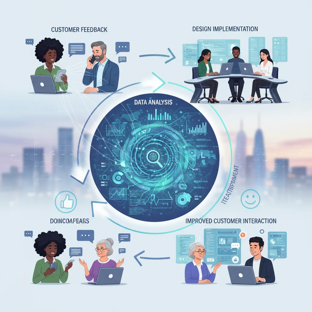 Continuous customer feedback loop leading to improved customer experience design.