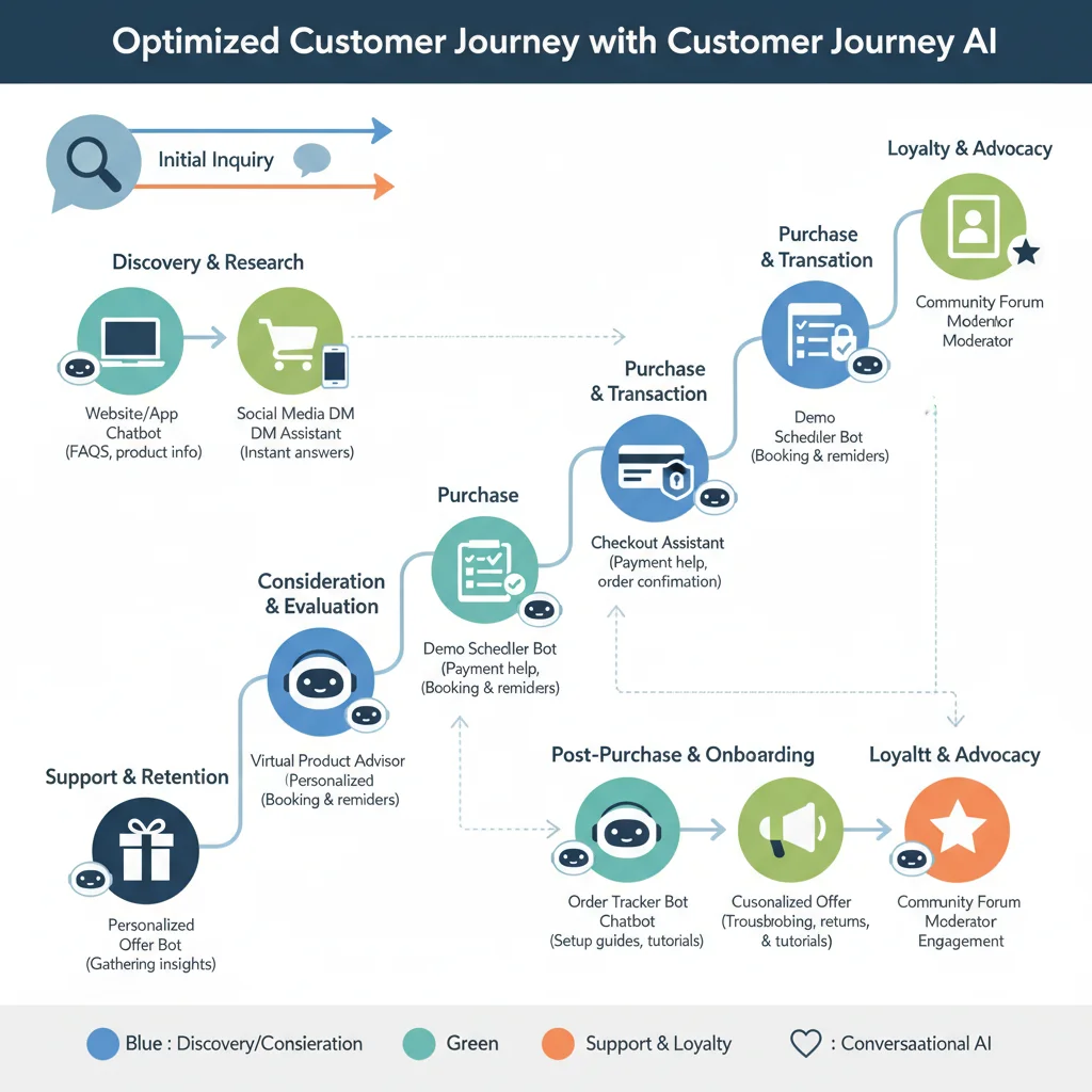 Customer journey optimized with conversational AI integration