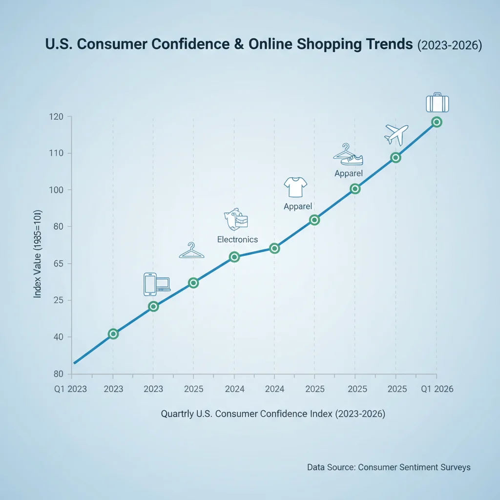 Q1 2026 consumer confidence index trend affecting e-commerce