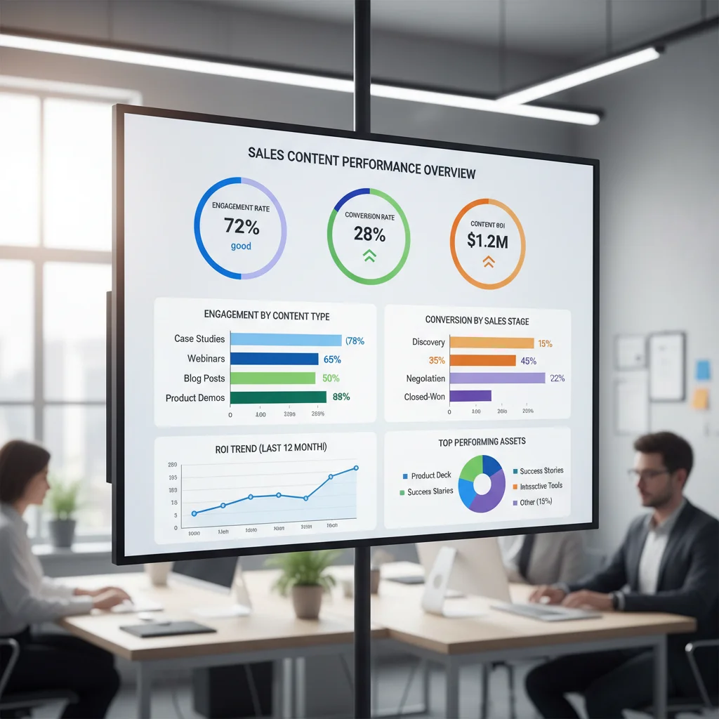 Sales Content Performance KPI Dashboard
