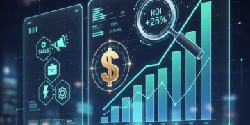 Financial dashboard showing sales enablement ROI and strategic investment for 2026