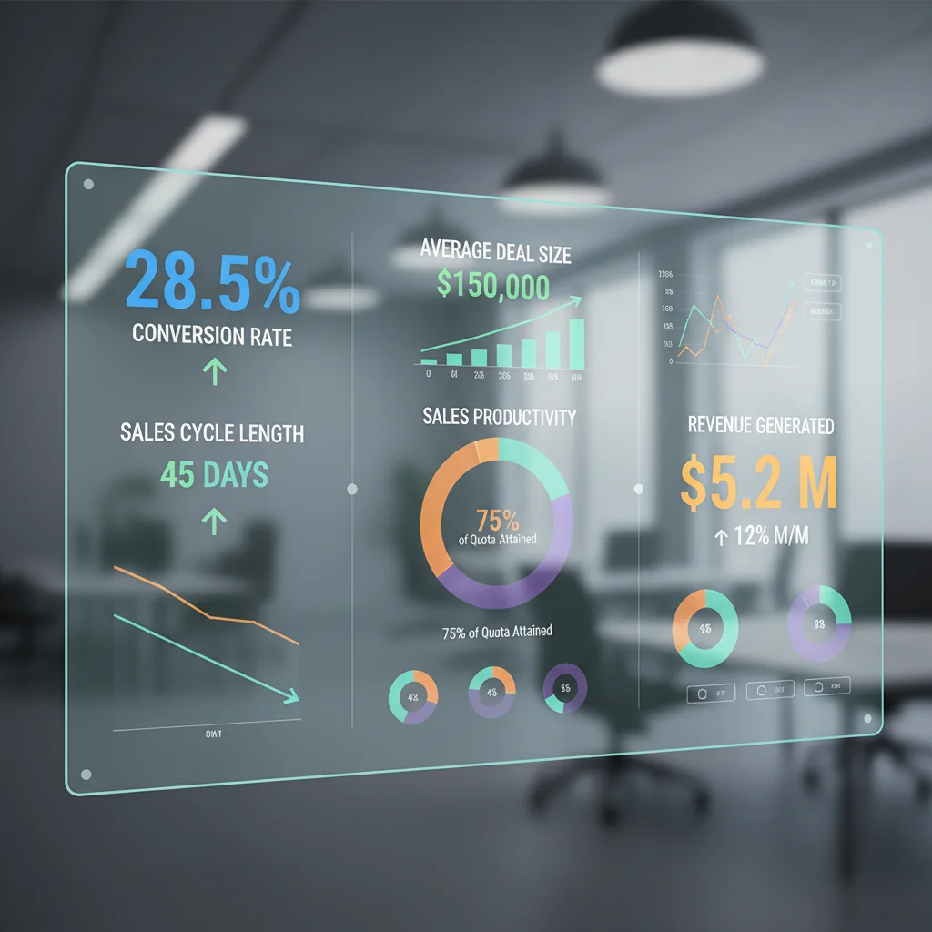 Sales Enablement KPI Dashboard with Revenue and Productivity Metrics