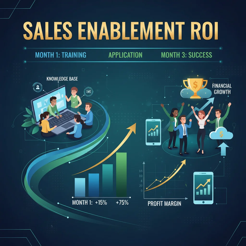 Sales Enablement ROI: 3-Month Framework for US Digital Sales Teams