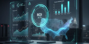 Sales Intelligence Platforms 2026: Top 3 for US Business ROI Futuristic sales intelligence dashboard showing ROI for US businesses