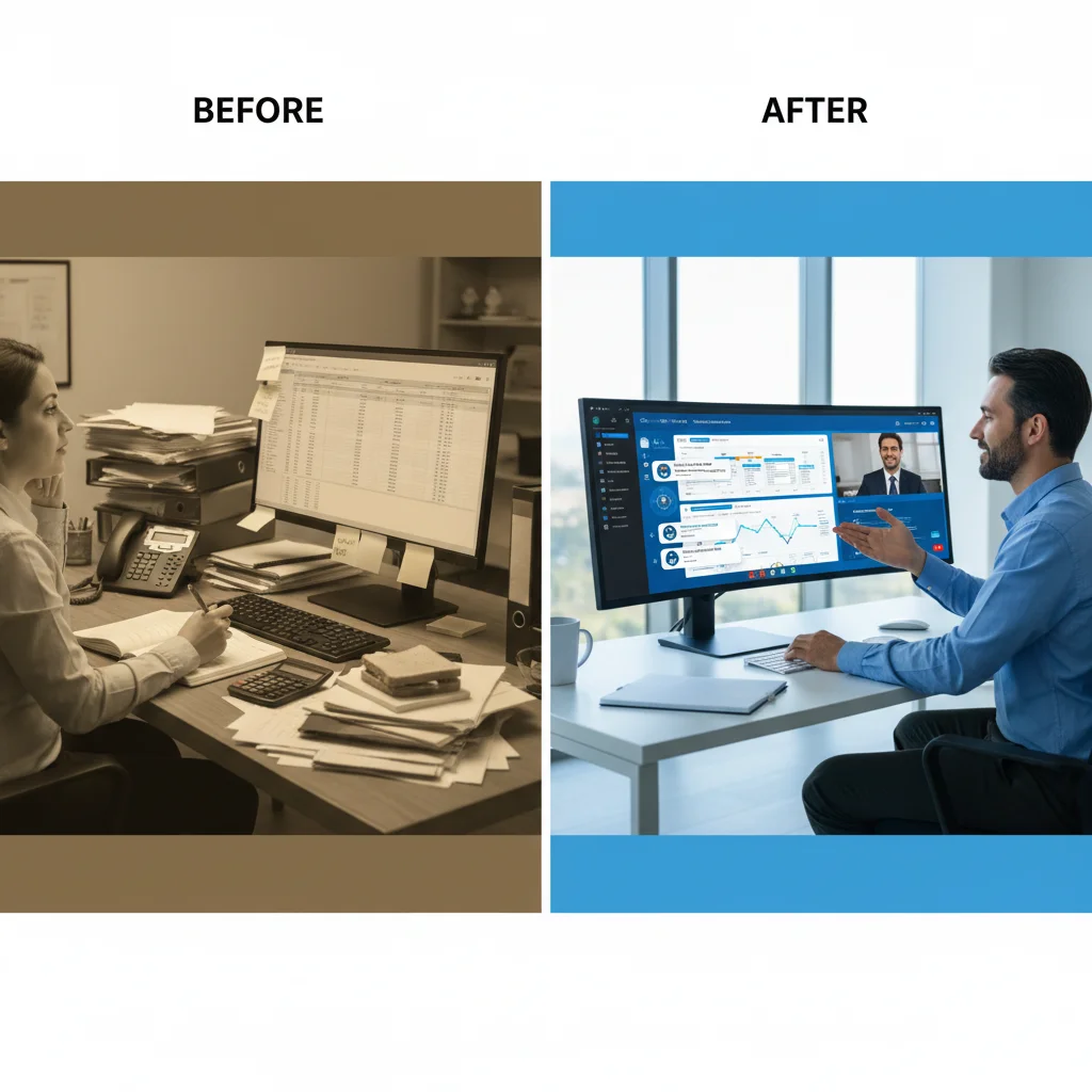 Sales team efficiency before and after conversational AI implementation