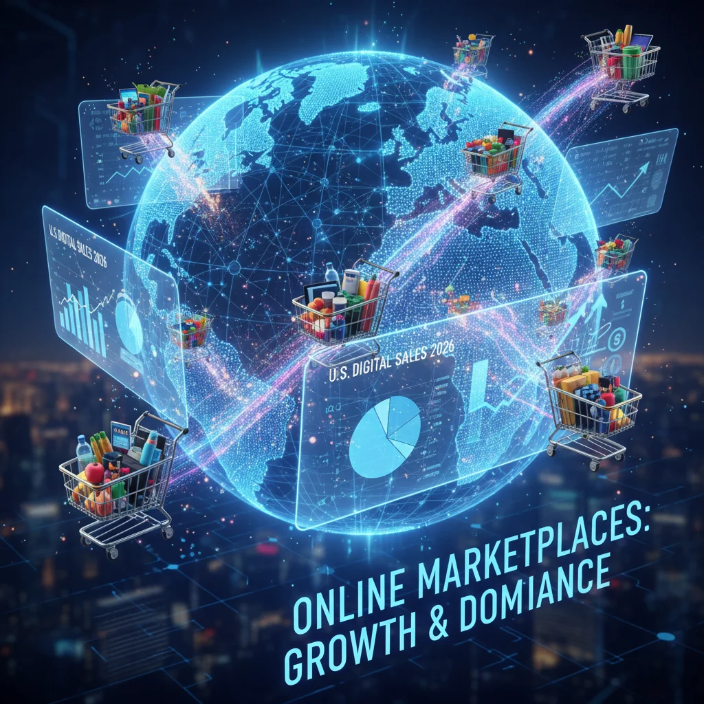 U.S. Digital Sales 2026: Marketplaces’ 40% Dominance Explained