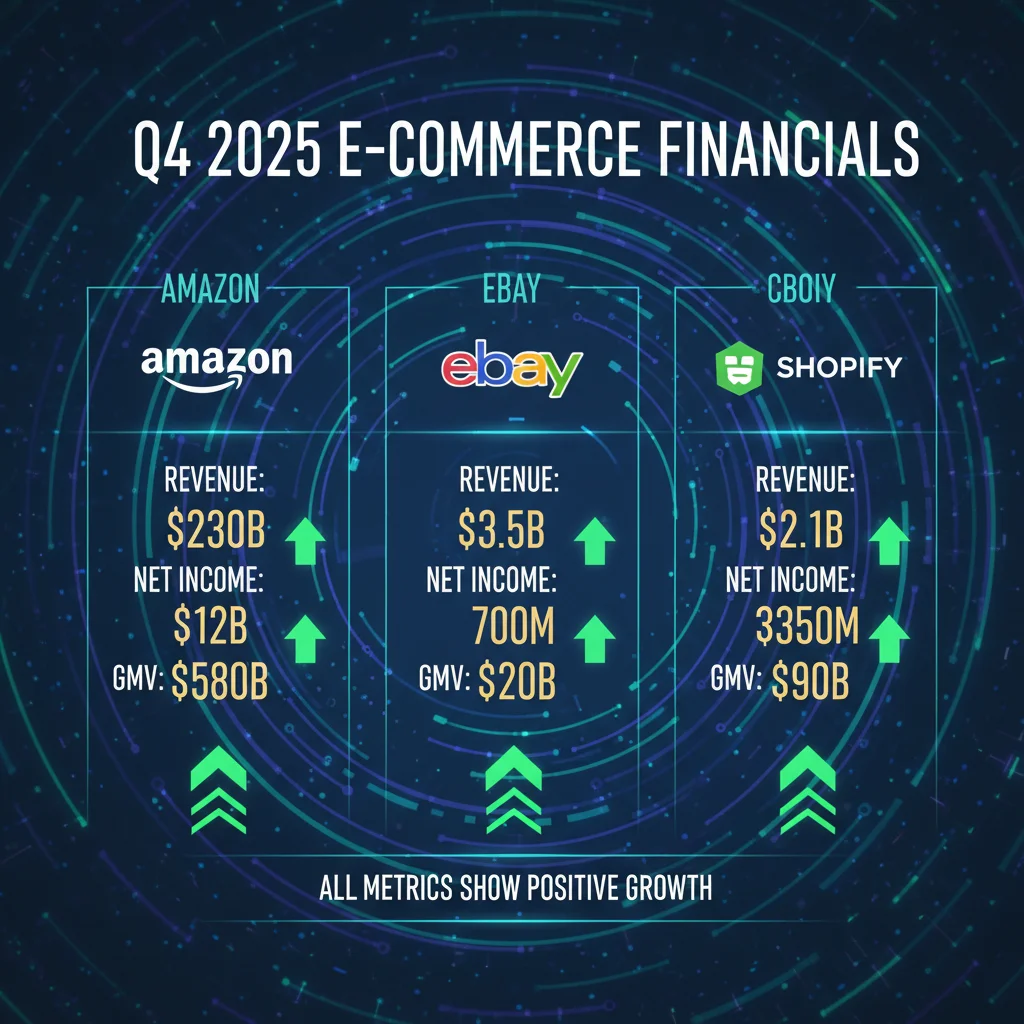 Q4 2025 E-commerce Performance: Amazon, eBay, Shopify Analysis