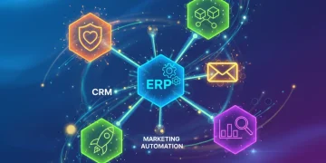 Seamless CRM integration connecting various business applications for enhanced efficiency and data flow.