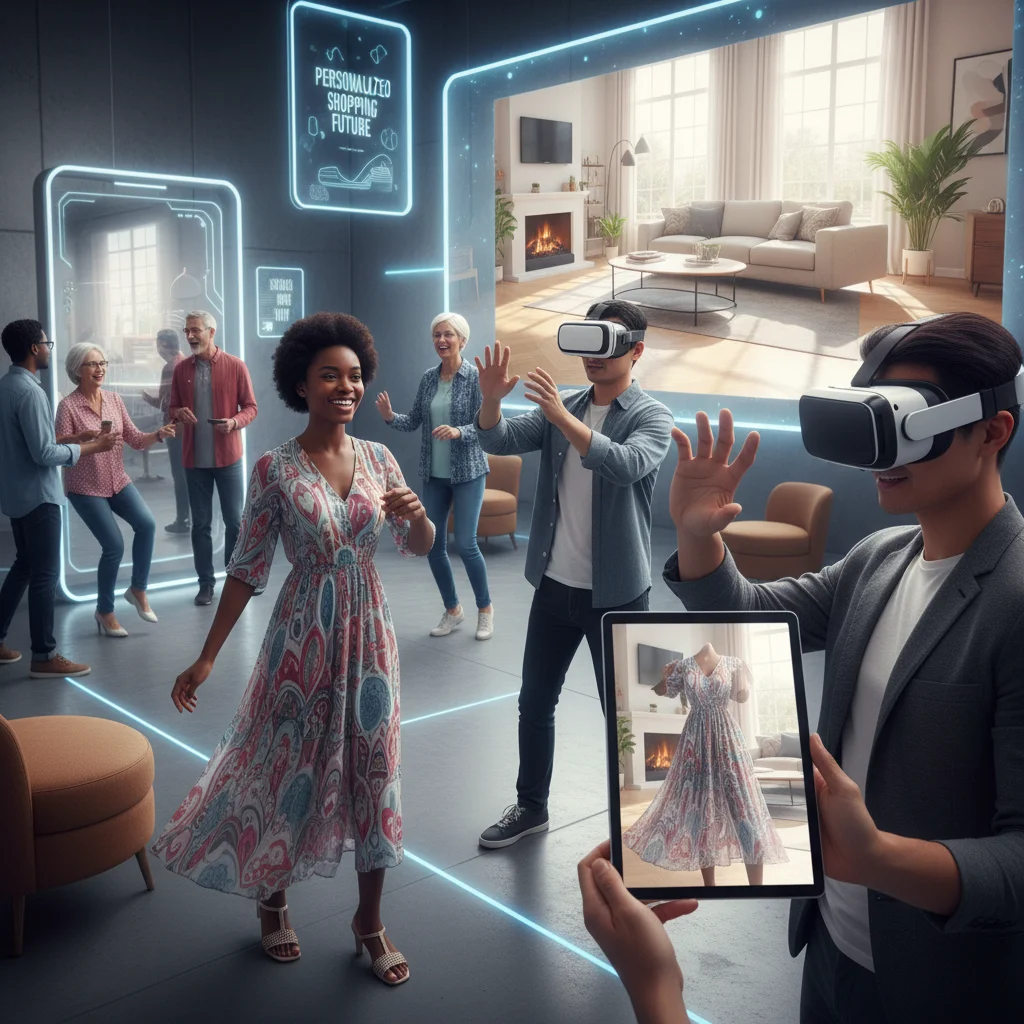 Consumers utilizing augmented reality for personalized online shopping experiences