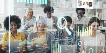 E-commerce CX metrics dashboard with analytical data for US businesses